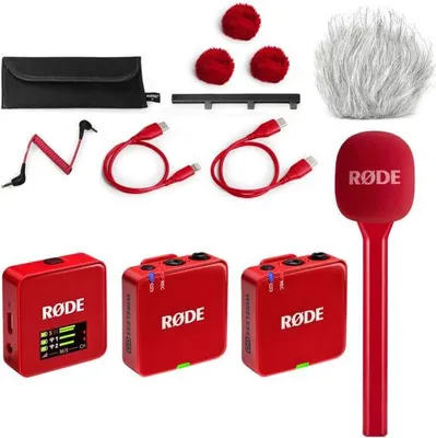 Immagine prodotto di Set per interviste Rode Microphone Wireless GO Gen 3 Rosso