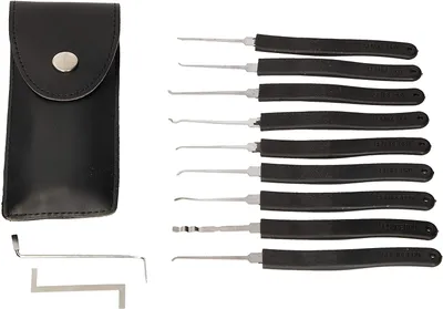 Productafbeelding van KOTARBAU® Lock-Picking Dietrich-set, vergrendelgereedschap, slotspanner, voor het oefenen van noodopenen van hangsloten en profielcilinders