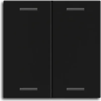 Image de MDT Bascule pour bouton-poussoir KNX Light 55, double, noir mat, 1 pièce.