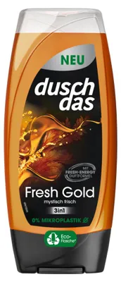Zdjęcie produktu dla Duschdas fresh Gold 3 w 1 żel pod prysznic i szampon mistycznie świeży 225 ml
