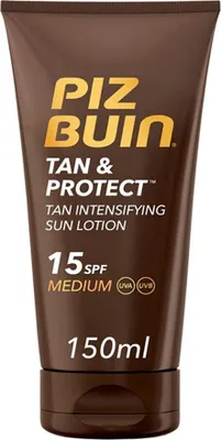 Zdjęcie produktu dla Piz Buin Intensywny Nawilżający Krem do Bronzowania SPF 15 150ml