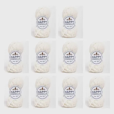 Immagine prodotto di 10x DMC Happy Chenille – Filato di velluto 100% poliestere (colore 21)