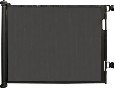 Image de Barrière de sécurité 0-180cm Barrière d'escalier extensible Barrière de sécurité pour enfants Barrière de sécurité pour animaux domestiques Noir