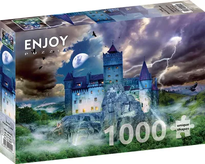 Zdjęcie produktu dla Puzzle 1000 elementów Enjoy – Straszny zamek Draculi