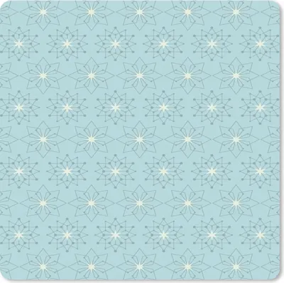 Produktbild von MuchoWow® Mauspad Mousepad Schneeflocken - Winter - Design - Sterne 30x30 cm - Mousepads - Maus Mat - Pad - Mausunterlage - Gaming