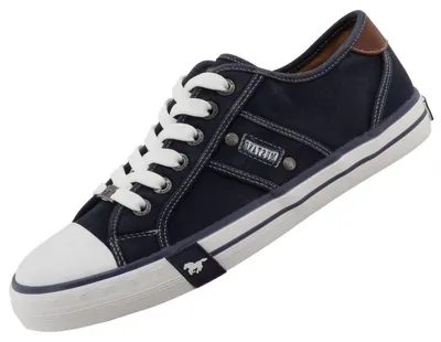 Image de Mustang Herren Canvas Sneaker Blau
