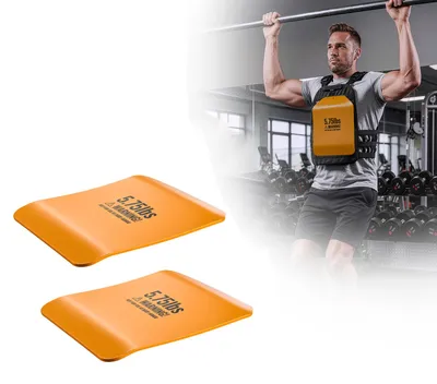 Obrázek produktu pro Sada závaží SucceBuy pro vesty, 5,2 kg (2 x 2,6 kg), zakřivená závaží pro funkční trénink a WOD, ergonomická přídavná závaží pro silový trénink, běh a fitness