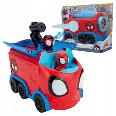 Produktbild von Jazwares Spidey and His Amazing Friends SNF0081, Transporter, 3 Jahr(e), Kunststoff, Mehrfarbig