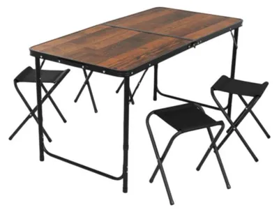 Obrázok produktu pre Skladací záhradný stôl Gardlov + 4 stoličky