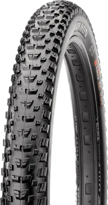 A close-up studio shot of a bicycle tire against a white background.