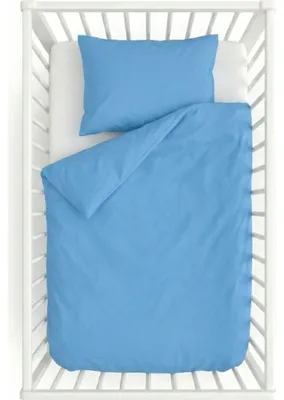 Produktbild von Baby-Baumwollbettwäsche blau