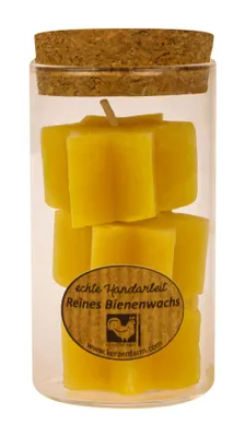 Produktbild von Bienenwachs - Sternkerze im Zylinder teelichtgröße 3er-Set