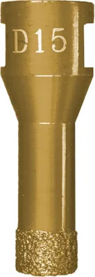 Produktbild von Profi Fliesenbohrkrone Vakuum M14 Trocken Ø 15 mm  / NL 35 mm