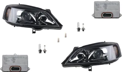 Obrázok produktu pre Johns, Xenónové svetlomety predné sú vhodné pre Opel Astra Black G 98-04 Leu. Sada LR STG