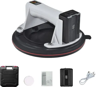 Immagine prodotto di Sollevatore elettrico a ventosa, capacità di carico 200 kg, ricaricabile via USB, 1 batteria