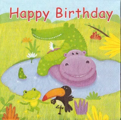 Produktbild von Servietten Dschungelparty 16 Stück 33x33 cm 2-lagig