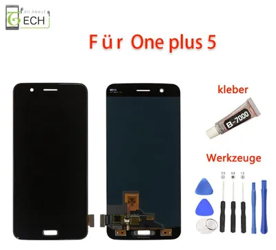 Produktbild von Für OnePlus 5 Full LCD Display (OLED) Einheit Touch Reparatur Schwarz