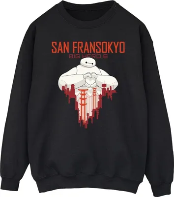 Produktbild von Disney - "Big Hero 6 San Fransokyo" Sweatshirt für Herren BI15288 (4XL) (Schwarz)