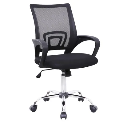Image de SVITA CYDNEY chaise de bureau enfants adolescents chaise pivotante tissu chaise de bureau noire