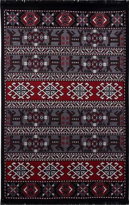 Obrázek produktu pro BiggHome Koberec - 80x150 cm, pratelný v pračce, odolný, etnicky inspirovaný vzor do obývacího pokoje, SA25HC , 31,5 x 59,06 palce , 3,21 lbs.