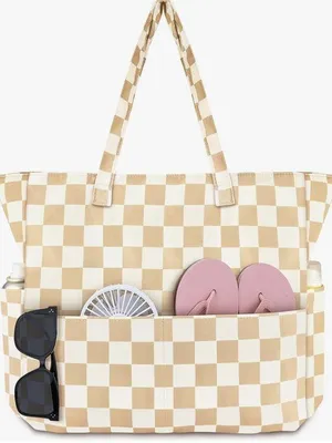 Produktbild von Große Damen-Tasche für Strand, wasserdichte Klettverschluss, Reise-Tasche für Schwimmbad, Fitnessstudio, Reisen mit nasser Tasche