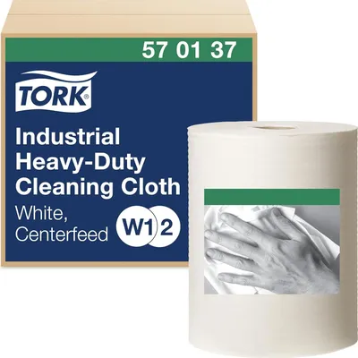 Produktbild von TORK Industrie-Putzrolle 1-lagig weiß 60,8 m