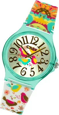 Obrázek produktu pro Chic hodinky pro mládež Plastové Chic hodinky Flower UC029