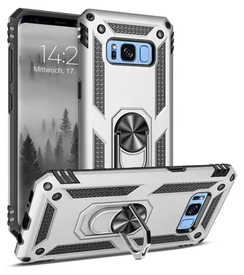 Produktbild von Armor Outdoor Handyhülle für Samsung Galaxy S8 Handy Panzer Case Cover Schutzhülle Farbe: Silber