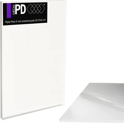 Produktbild von Acrylglas Platte Transparent 29,7 x 42 cm – 5 mm Stark – PMMA Kunststoffglas Klar – Ersatzglas für Bilderrahmen & Modellbau – UV-Beständig