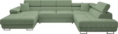 A sectional sofa is shown against a white background.