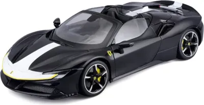 Image de Bburago 18-16910 - Modèle réduit de voiture - Ferrari Signature SF90 Spider (noir, échelle 1:18) Modèle réduit de voiture