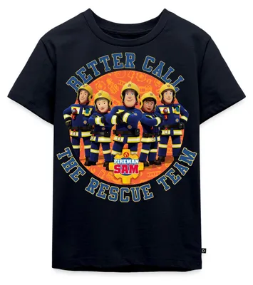 Produktbild von Spreadshirt Feuerwehrmann Sam™ Better Call The Rescue Team Kinder Premium T-Shirt, 110/116 (4 Jahre), Navy