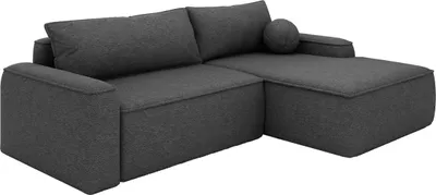Produktbild von FEDVE Ecksofa OTATTI aus Bouclé-Stoff mit Schlaffunktion, Graphit