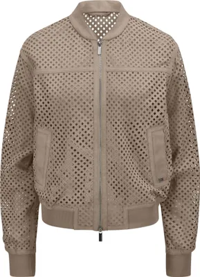 Produktbild von Milestone MSAsa Damen Bomberjacke aus Ziegenvelour, ungefüttert, Sand, Größe 40