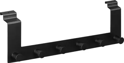 Produktbild von Navaris Türhaken Haken zum Einhängen - Handtuchhalter Kleiderhaken für Küche Flur Garderobe - Türgarderobe aus Edelstahl für Türen mit Falz