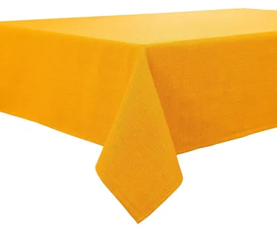 Zdjęcie produktu dla Ścierełka stołowa, złota, 140 x 180 cm, wodoodporna, imitująca len, prostokątna