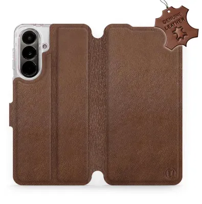 Produktbild von Echtleder Handyhülle für Galaxy A37 5G, Mobiwear Leather, Braun
