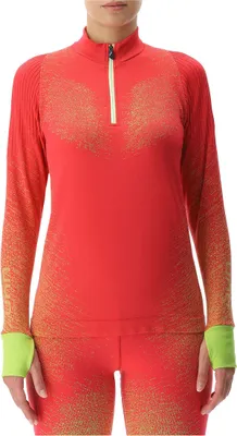 Produktbild von UYN Exceleration langarm Laufshirt Damen rose/sunny M