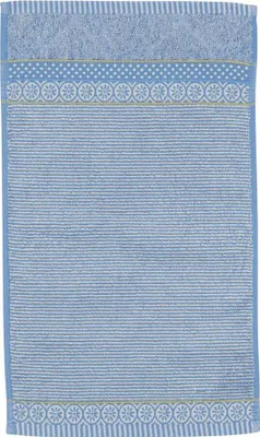 Produktbild von PIP STUDIO Soft Zellige Gästehandtuch blue grey 30x50cm (1 Stück)