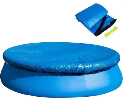 Productafbeelding van Ronde zwembadtent, 183 cm, blauw, stofdicht, regenbestendig, winddicht