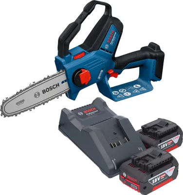 Obrázok produktu pre Bosch GKE 18V-20 Professional akumulátorová vyvetvovacia píla 18 V 18 cm + 2x akumulátor 4,0 Ah + nabíjačka