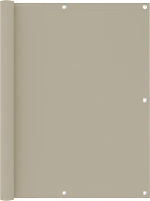 Image de The Living Store Brise-Vue Balcon Beige 120x300 cm Tissu Oxford