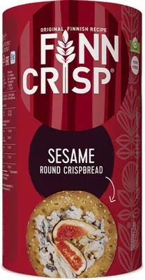 Produktbild von Finn Crisp Sesame Rundes Knäckebrot in Dose aus Seam und Weizen 250g