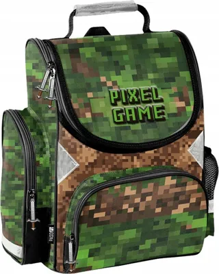Immagine prodotto di Zaino scolastico Paso - Motivo: Gaming Play, Colore: nero e verde