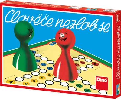 Obrázok produktu pre Človeče, nehnevaj sa spoločenská hra v krabici 33x23x3,5cm Dino