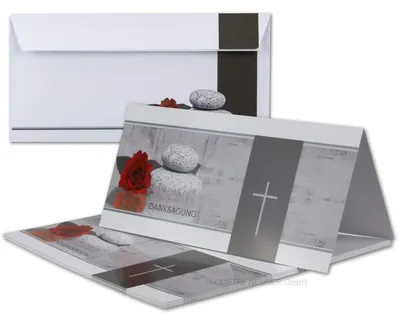 Obrázok produktu pre Solidchoice - Súprava 50 kondolenčných kariet s obálkami