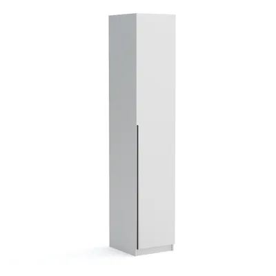 Produktbild von Kleiderschrank 1-türig, 45cm breit, weiß matt, Pablo white