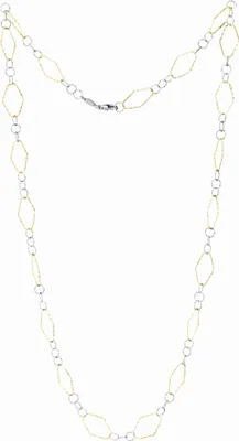 Produktbild von Der Kettenmacher Fantasy Kette 925/- Sterling Silber rhodiniert/vergoldet 80 cm