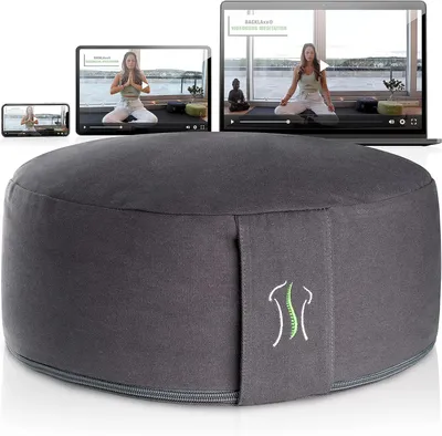 Obrázok produktu pre Meditačný vankúš XL 35 cm, výška 15 cm, pohánková výplň, pre meditáciu
