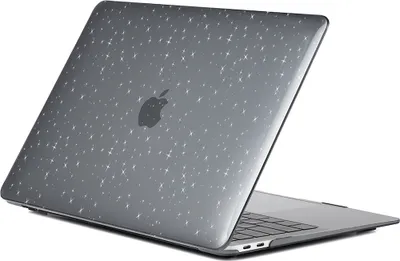 Produktbild von Mobigear Sparkle MacBook Pro 13 Zoll (2016-2023) Hardcase Hülle MacBook Case - Schwarz - Model A1706 / A1708 / A1989 / A2159 / A2289 / A2251 / A2338